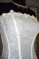 tulle macrame ricamato 140 Foto 4