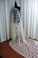 tulle macrame ricamato 135 Foto 4