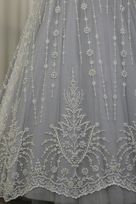 tulle bianco seta perle swarovski 140 Foto 2