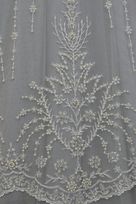tulle ricamato bianco perle swarovski 140 Foto 4