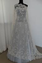 tulle ricami mano silver Foto 4