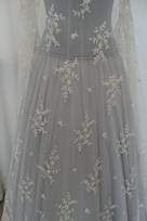 tulle ricami avorio silver Foto 3