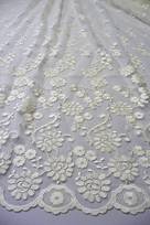 tulle ricamato macrame seta 140 Foto 4