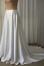 gonna vita misura realizzabile organza duchesse mikado crepe kady bianco avorio seta Foto 3
