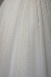 gonna ruota organza strati tulle mano seta glitter circonferenza misura Foto 3