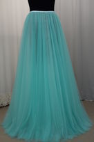 gonna tulle tiffany strati ruota fodera organza circonferenza vita lunghezza misura Foto 3