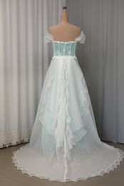 abito organza tulle mano seta tiffany pizzo Foto 2