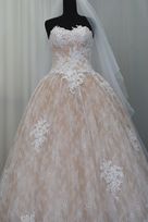 abito sposa chantilly applicazioni rebrode h1350 Foto 3