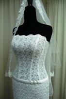 pizzo macrame mano seta bianco 135 Foto 3