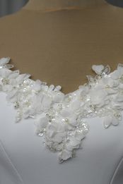 corpino sposa realizzabile seta bianco avorio Foto 4