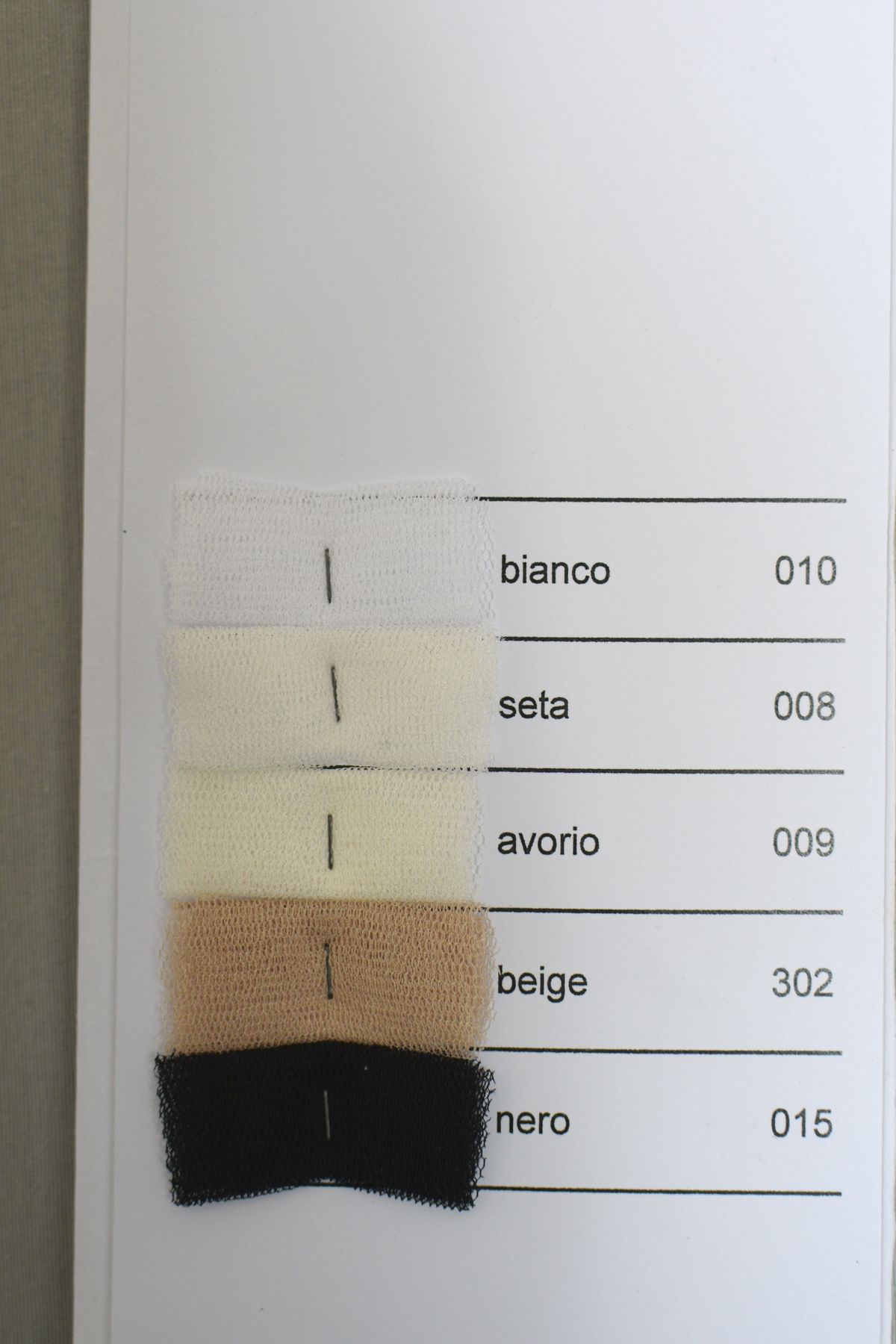 tulle in seta pura alt cm 180 colore bianco seta Art 0001SE