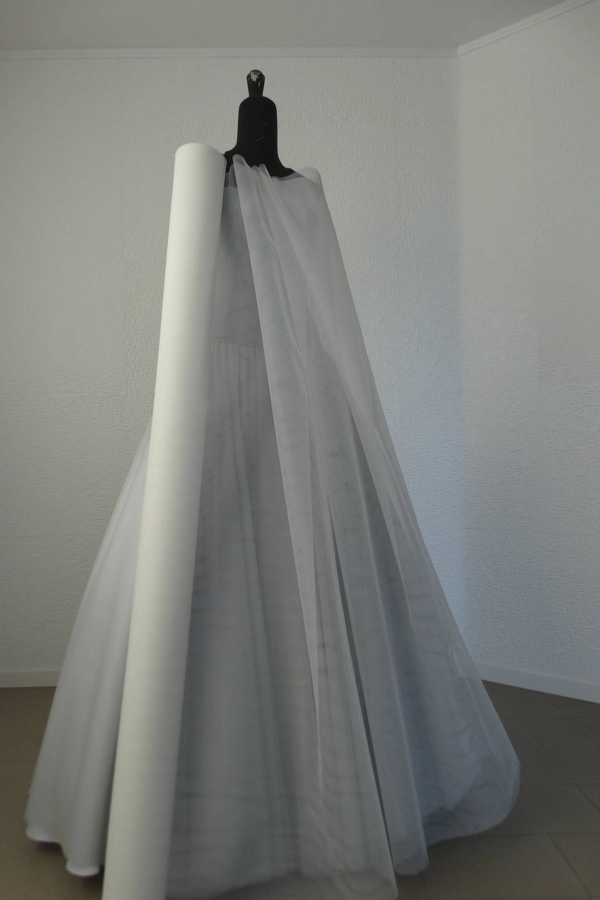 tulle semirigido per sottogonne colore bianco seta h cm 300 Art 0002BS