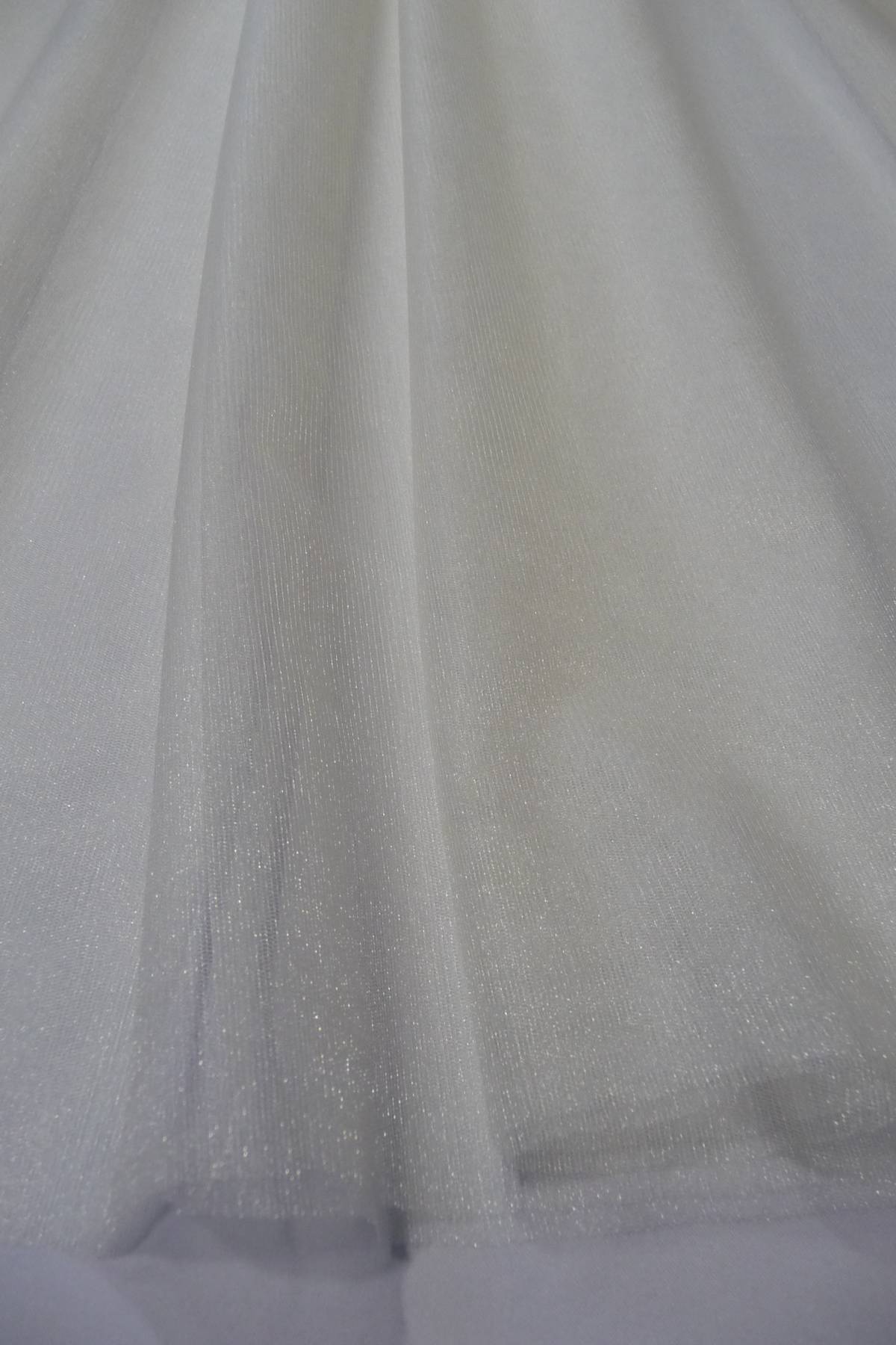 tulle per abiti mano seta lucido morbido h cm 300 colore avorio Art 0007LC9