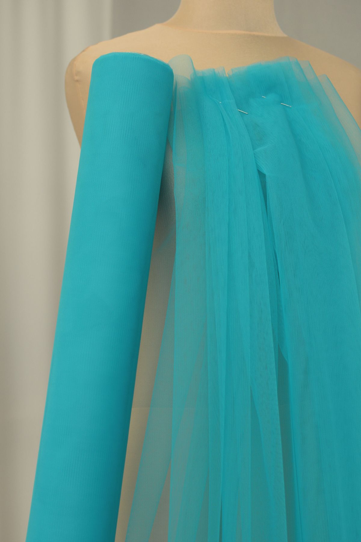tulle morbido antistrappo per abiti e corpini colore baia h cm 150 Art 0006B210