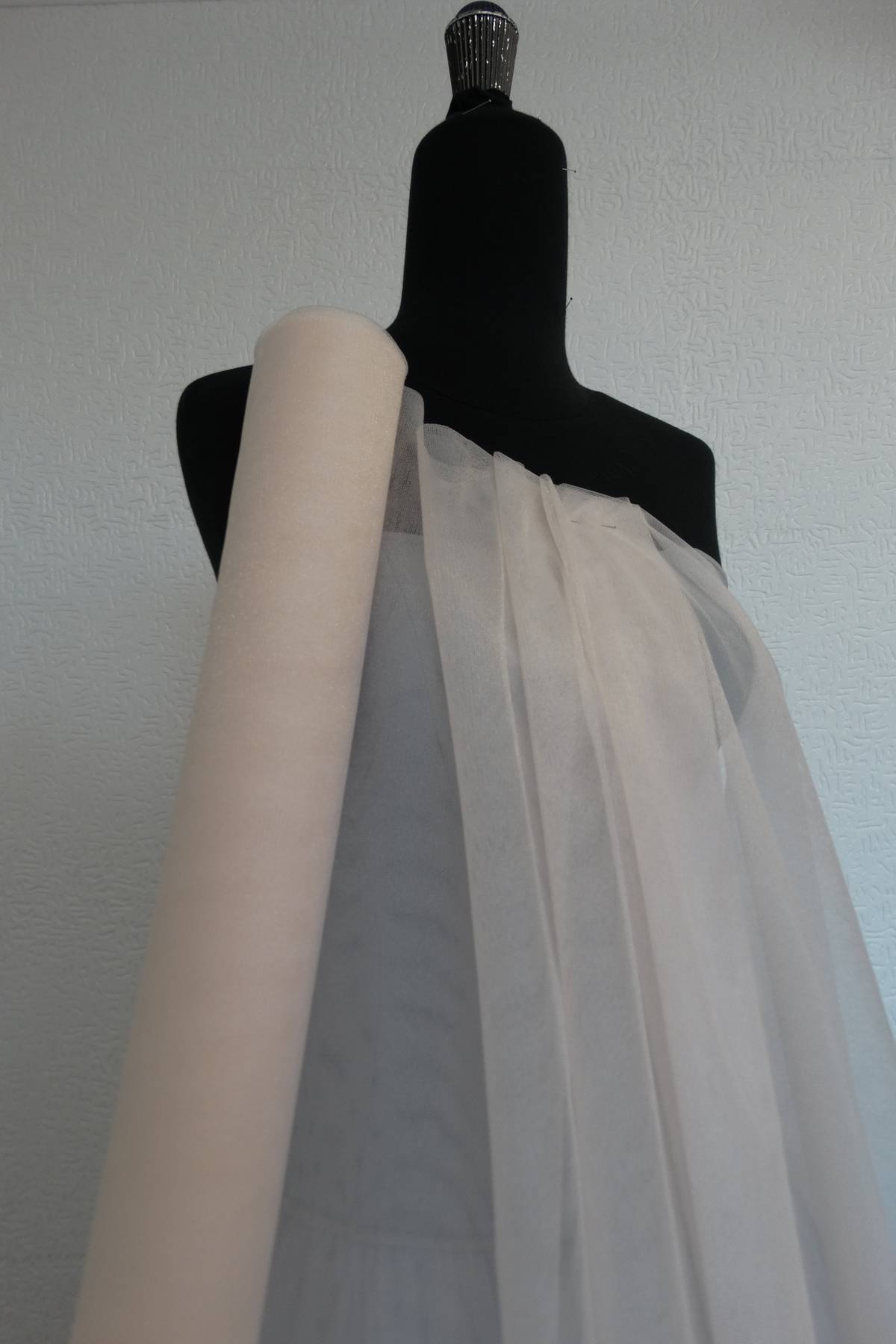 tulle per abiti mano seta lucido morbido h cm 300 colore marmo rosa Art 0007LC14