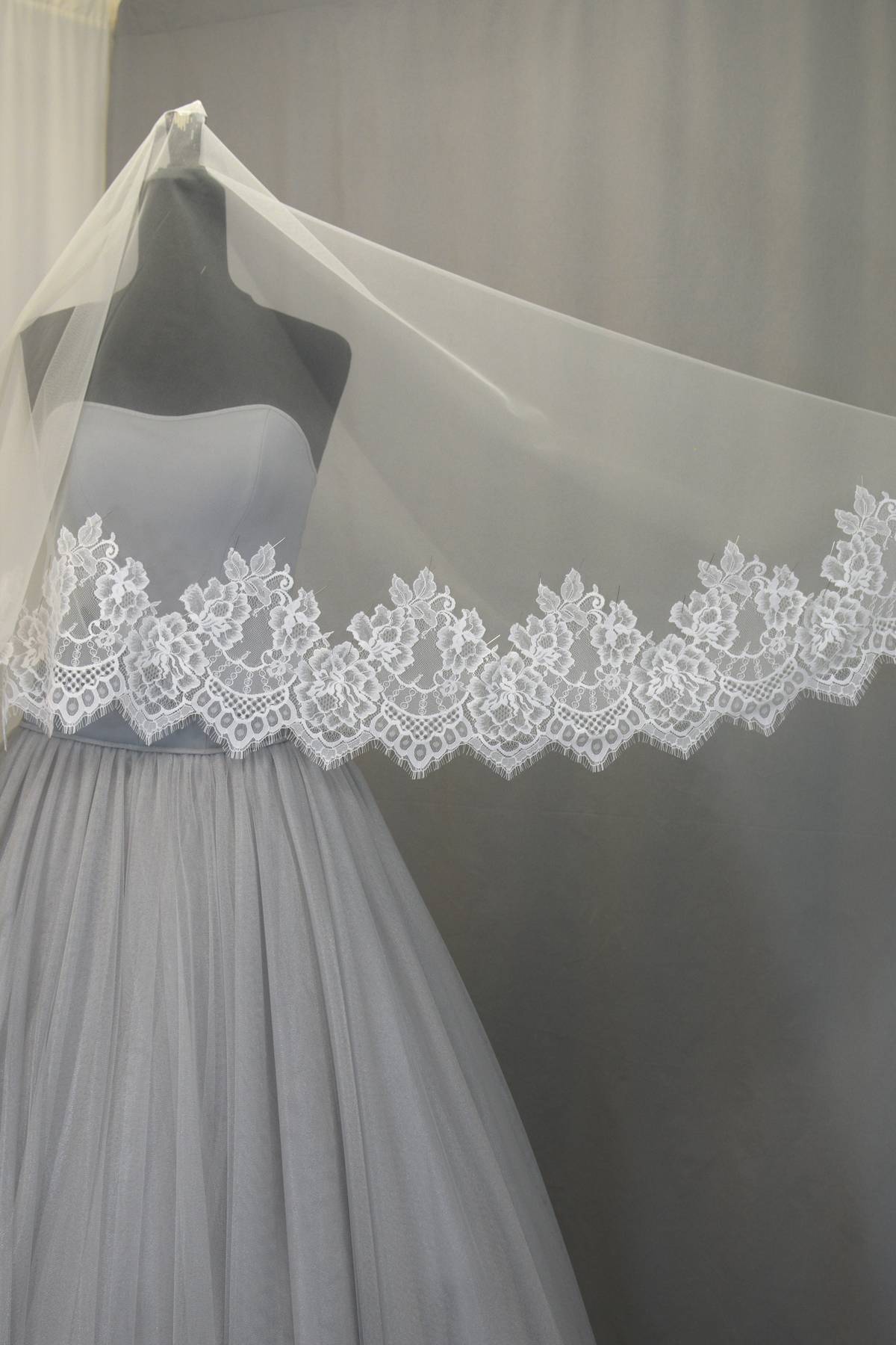 corpino pizzo chantilly (tg 38 alla 46) bianco seta Art Z1343