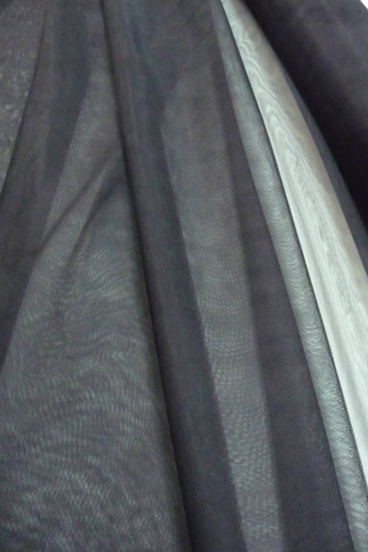 tulle giada morbido mano seta h cm 300 nero Art 0058NER