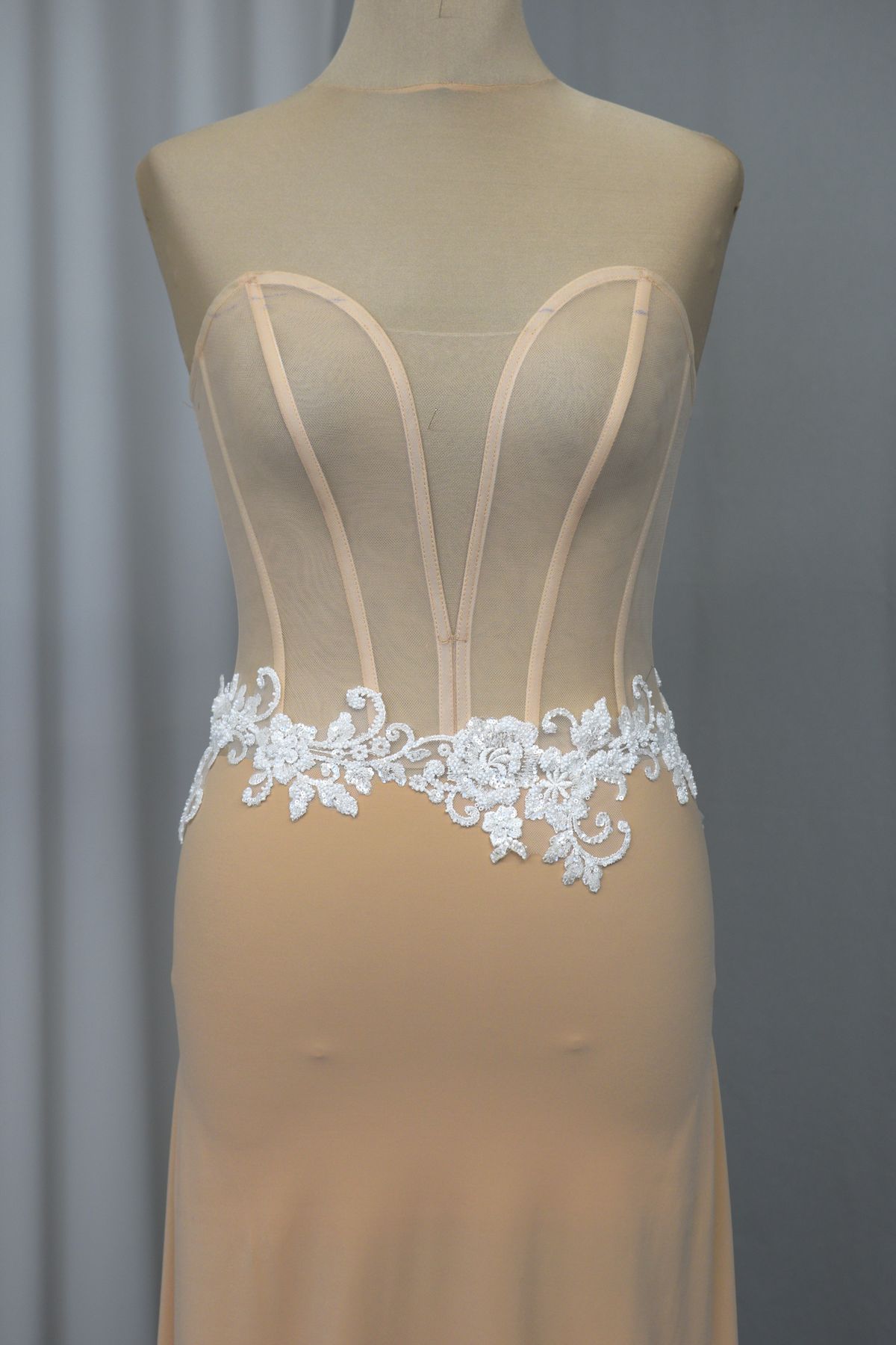 bordo pizzo rebrode perlinato h cm 11 colore bianco seta Art 0090B