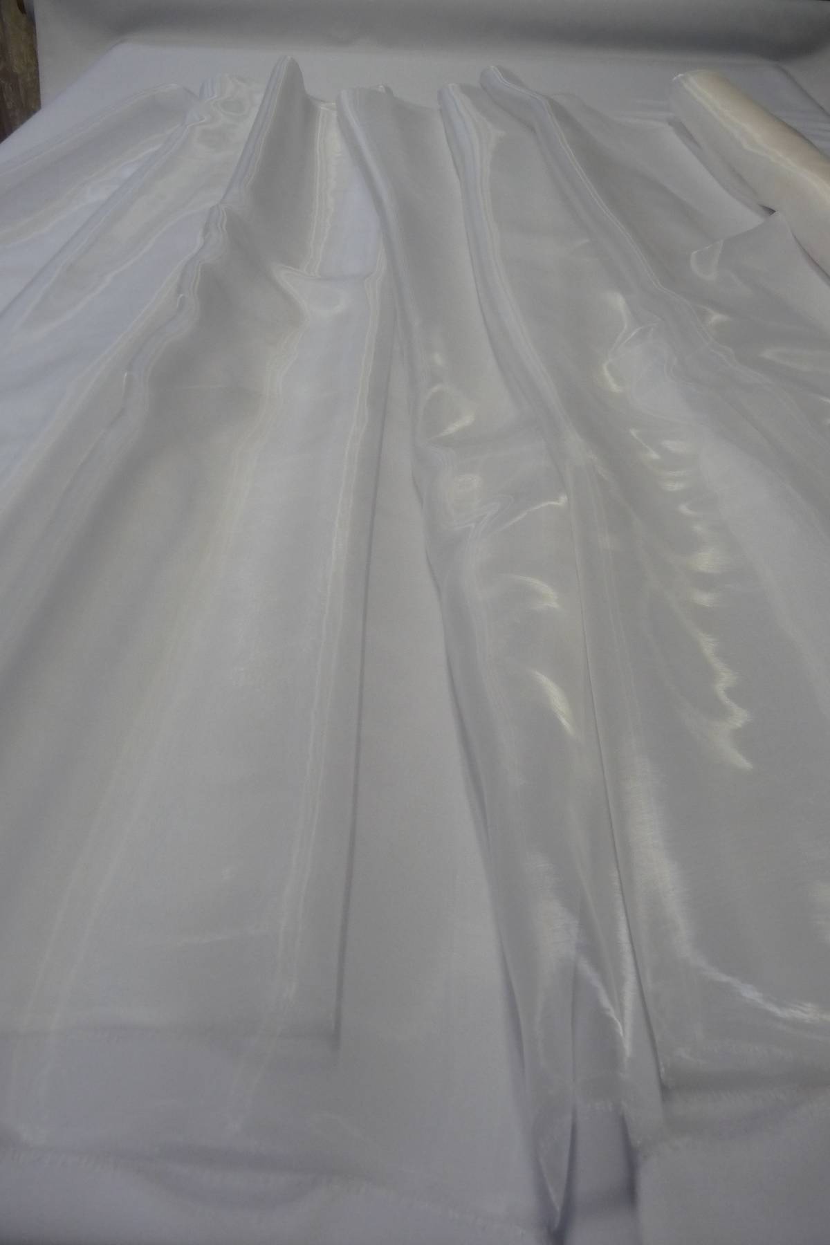 organza ricamata avorio cm 140 Art 9000LOAV