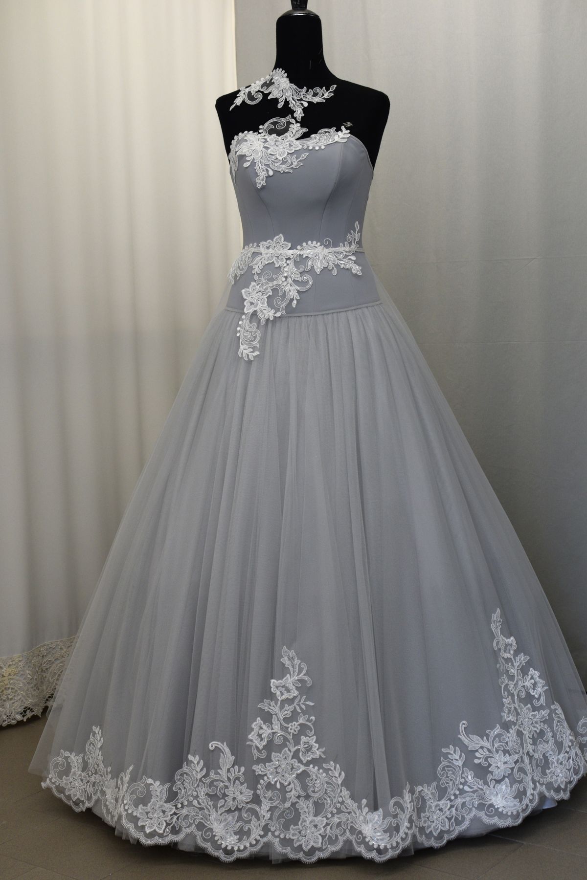 bordo pizzo rebrode con perle h cm 20 avorio chiaro anche bianco seta Art 0095P