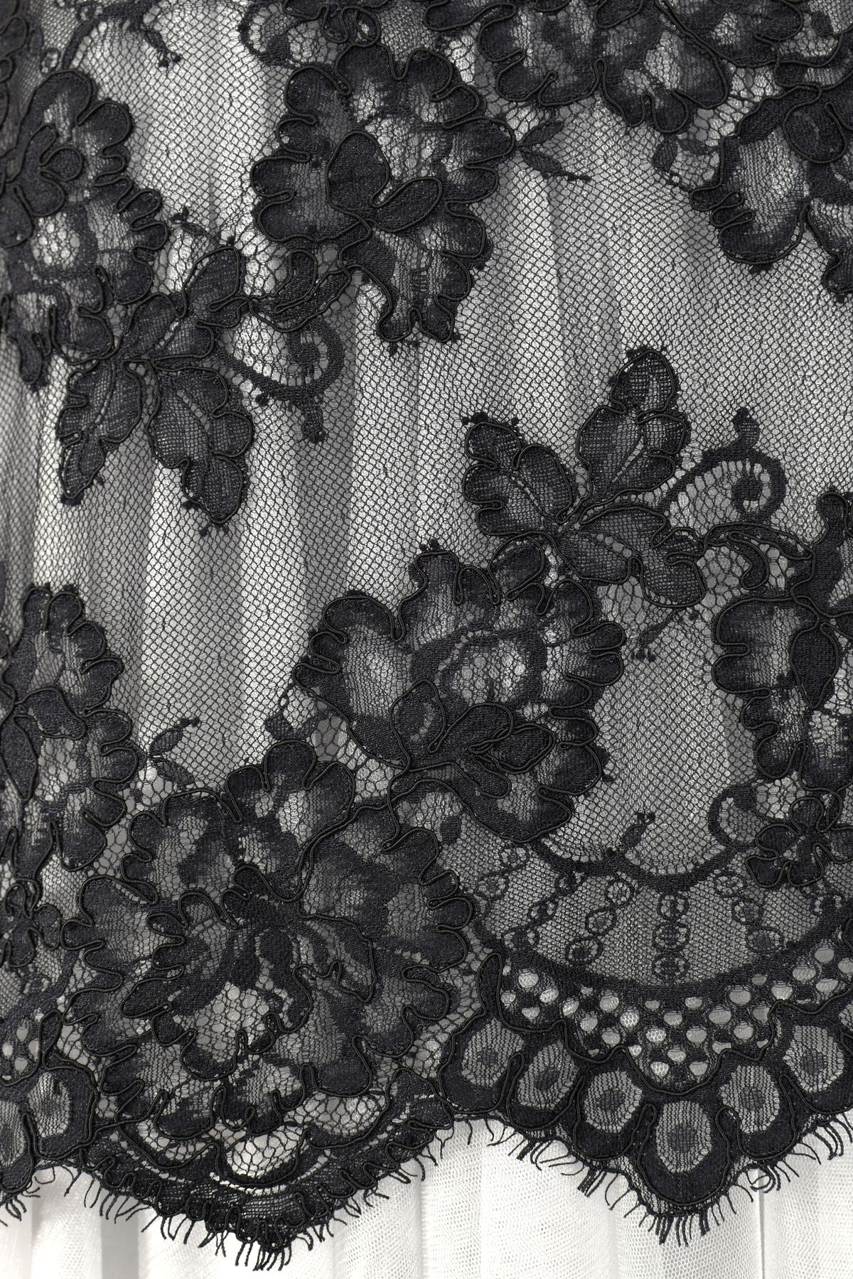 bordo pizzo rebrode nero cm 38 100 nylon Art 0101B