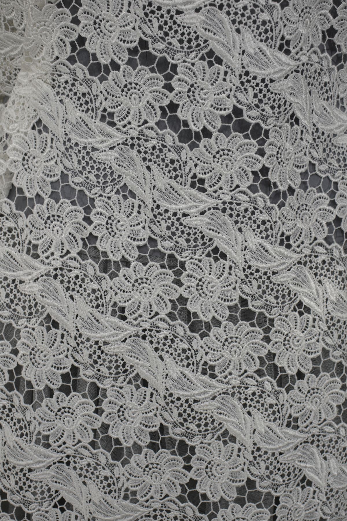 pizzo macrame bianco seta h cm 130 Art 0120C