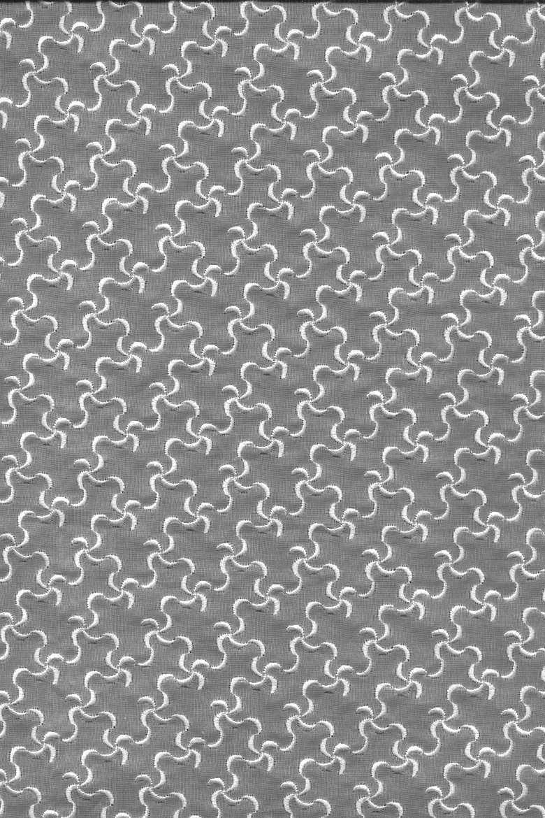 organza ricamata seta avorio Art 0169LOAVST