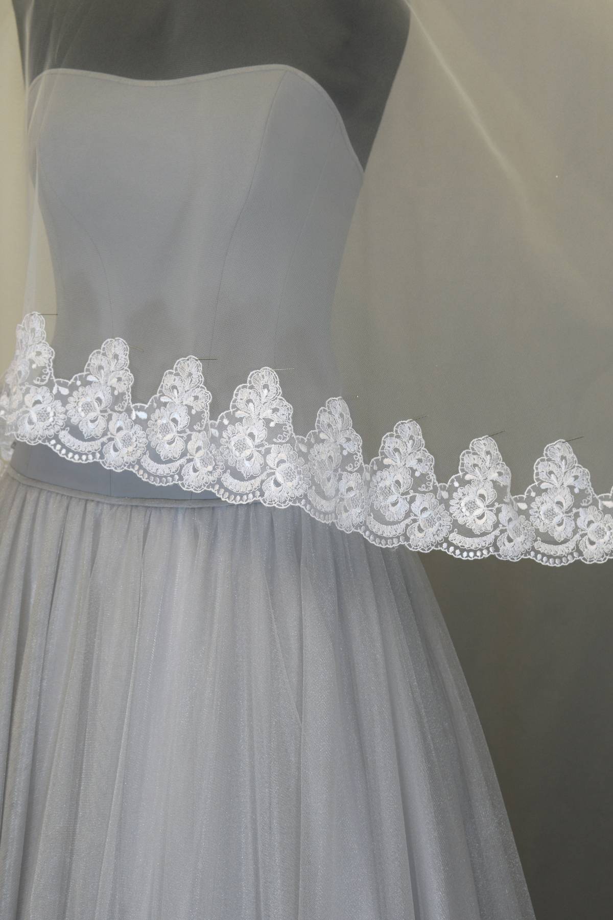 bordo tulle rebrode bianco h cm 10 Art 0263BTU