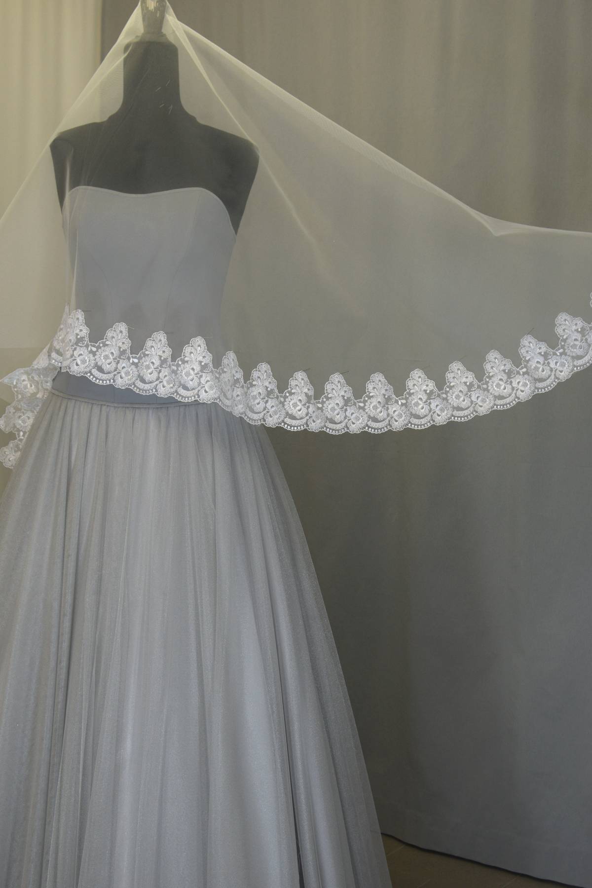 bordo tulle rebrode bianco h cm 10 Art 0263BTU