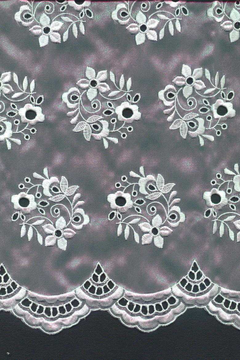organza ricamata bianco Art 0273LO