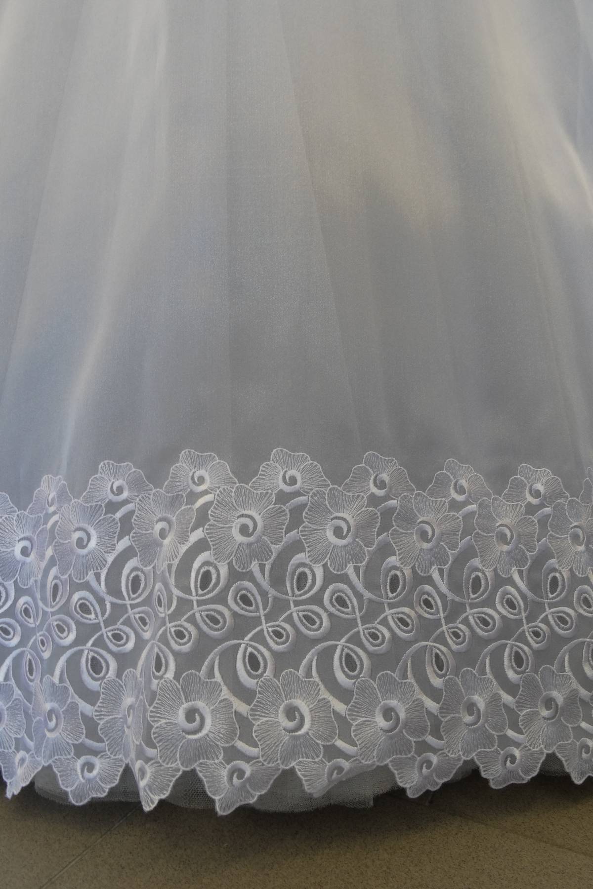 organza ricamata bianco Art 0274LO