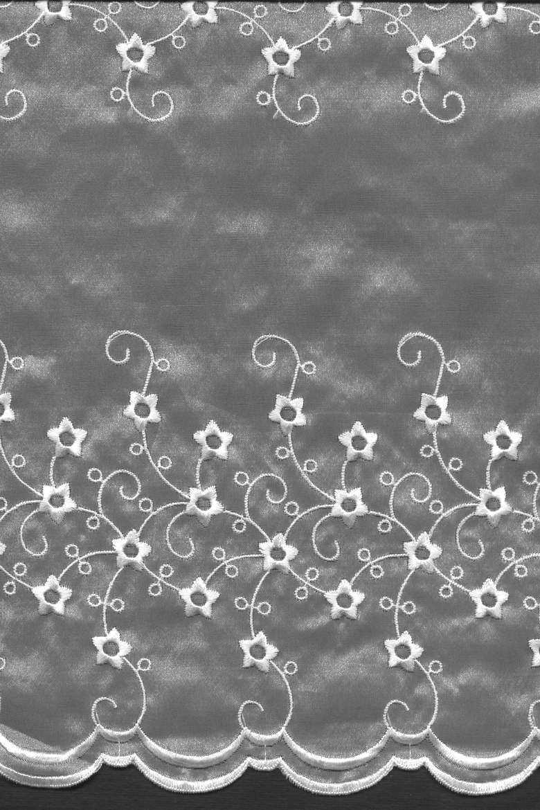 organza ricamata bianco Art 0361LO