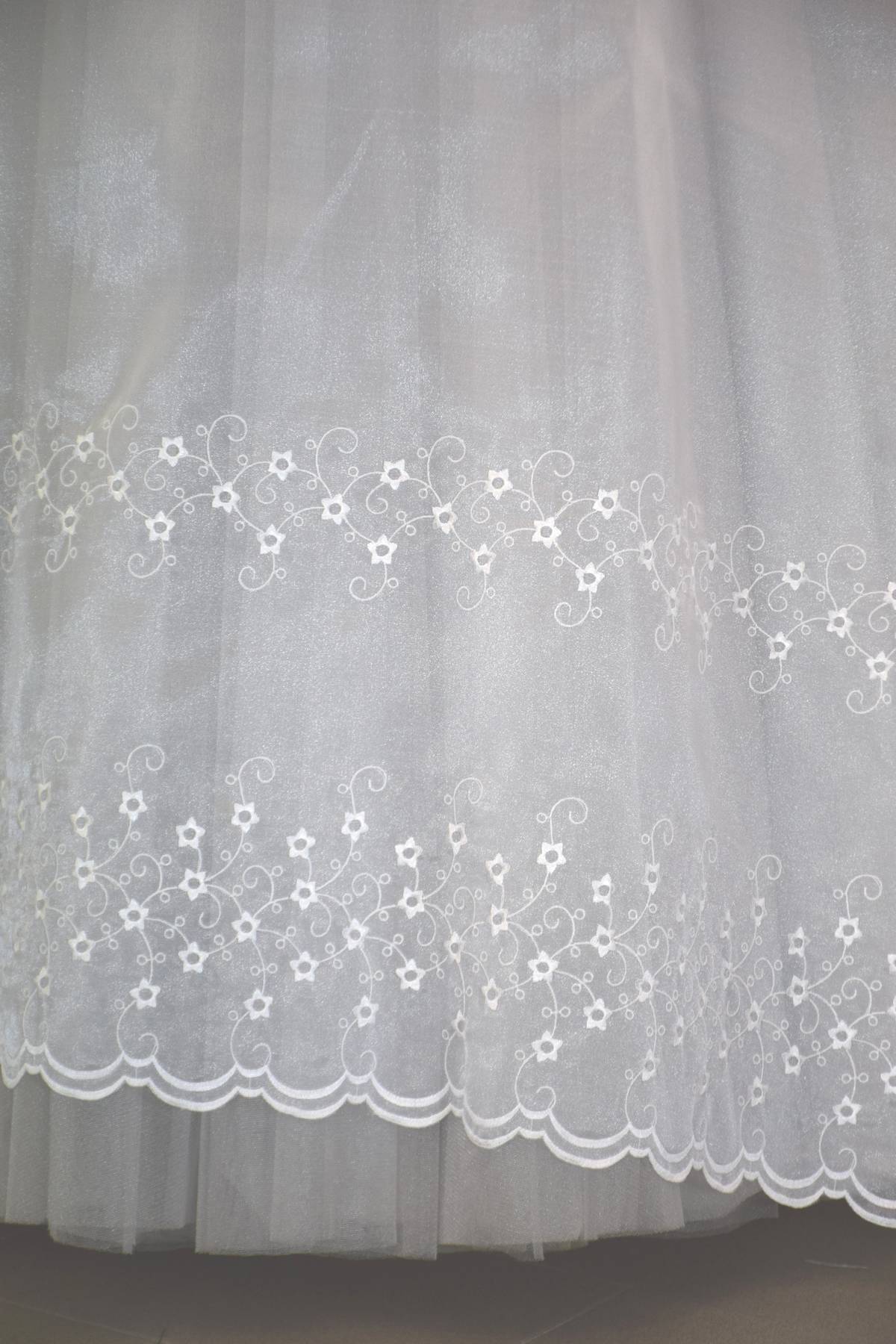 organza ricamata bianco Art 0361LO