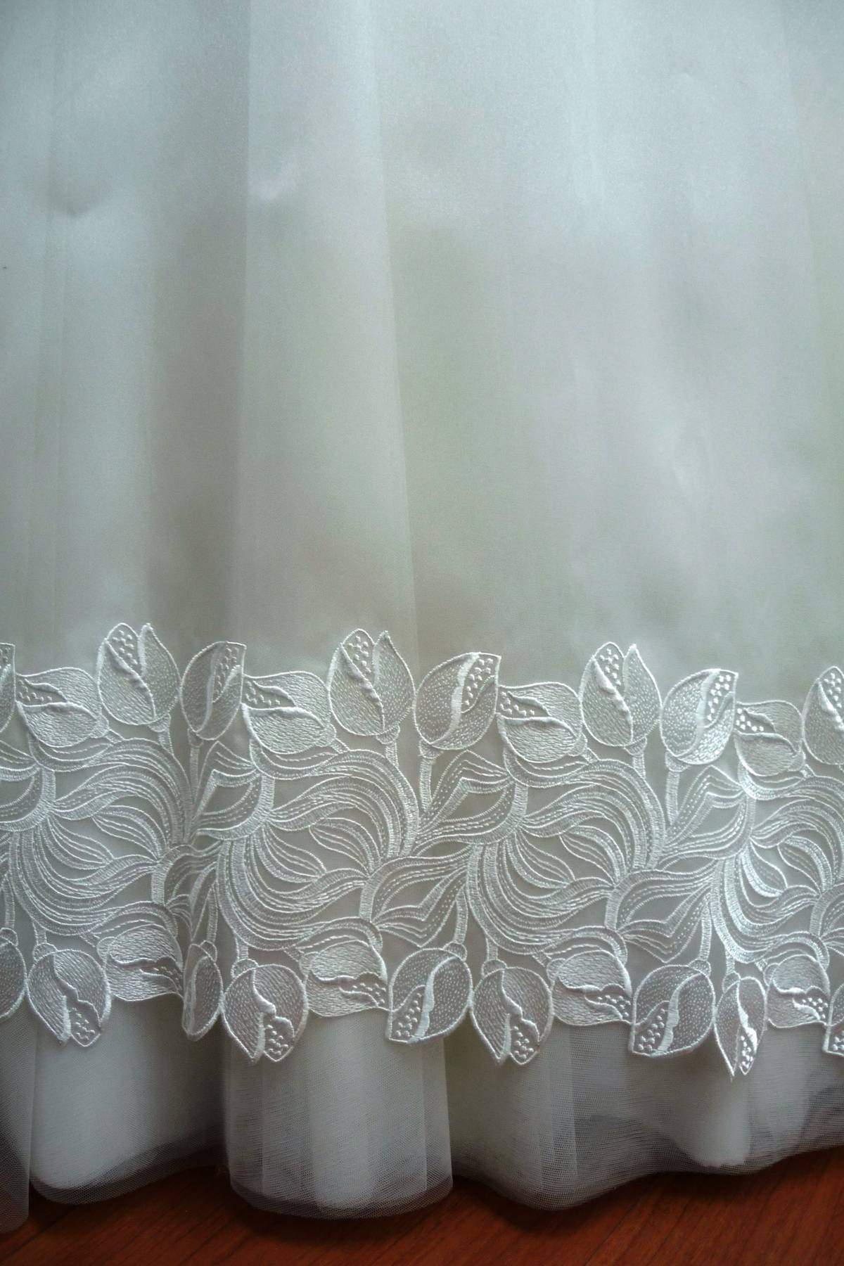 organza ricamata bianco Art 0383LO
