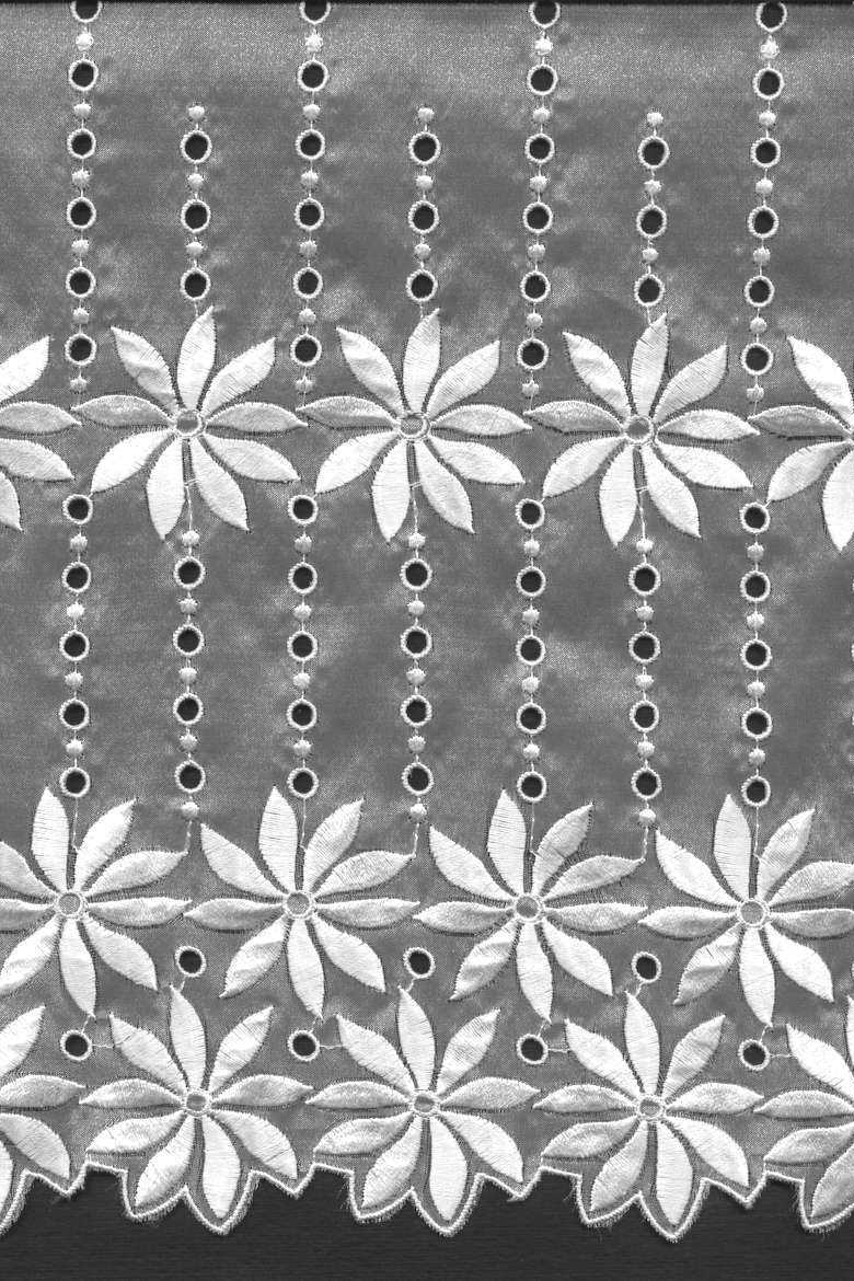 organza ricamata bianco Art 0389LO