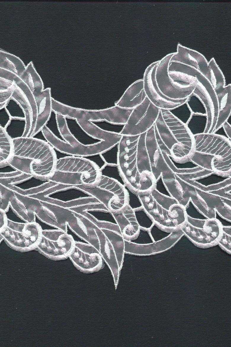 bordo organza bianco 0609bo Art 0609BO