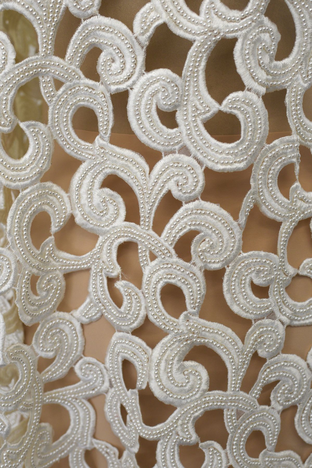 organza ricamata con perle Art 0742LOX
