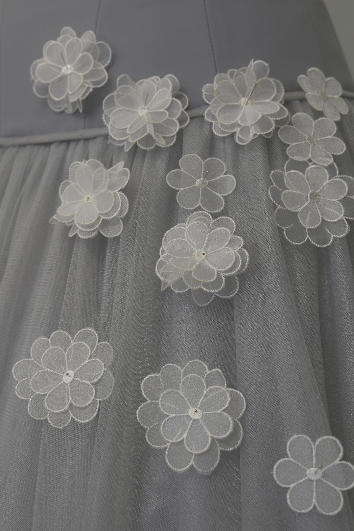 fiorellini organza 3d avorio (confezioni da 30 fiori) prezzo cadauno Art 0769FAV