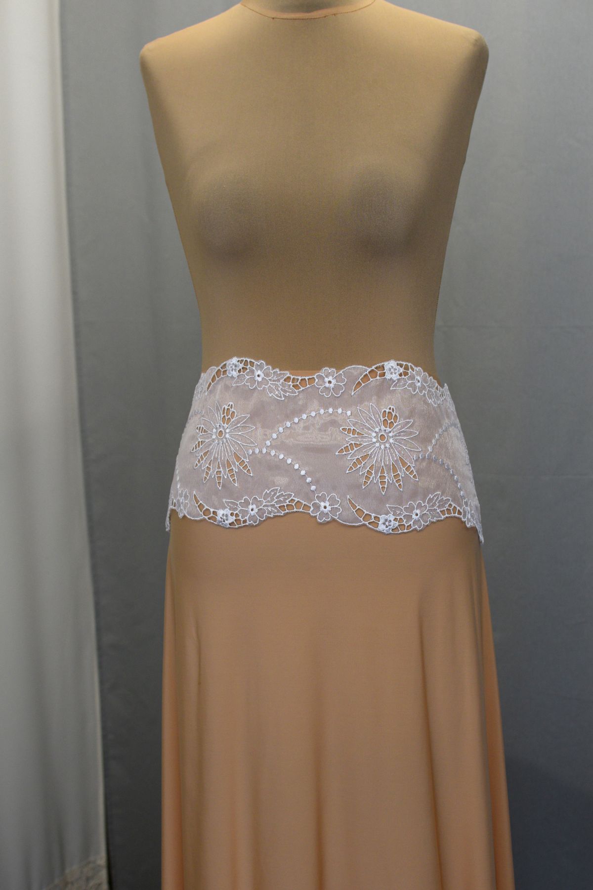 bordo organza bianco h cm 15 Art 0775BO