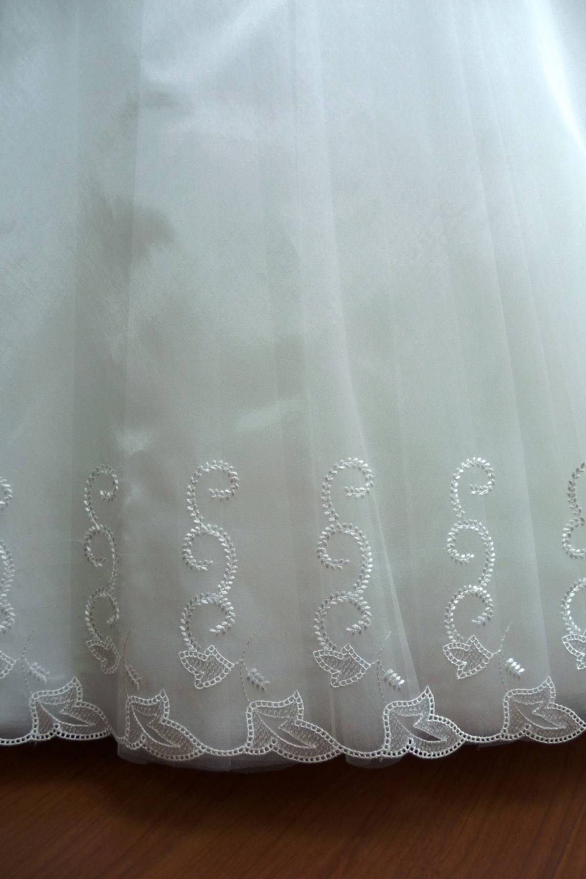 organza ricamata bianco Art 0921LO