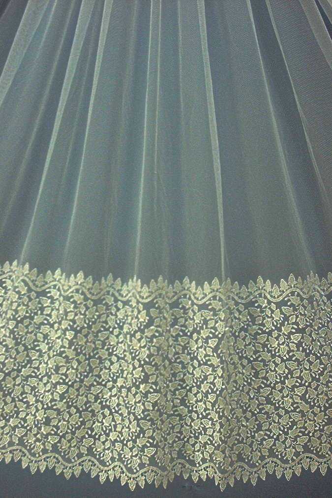 tulle macrame ricamato bianco Art 0998LTU