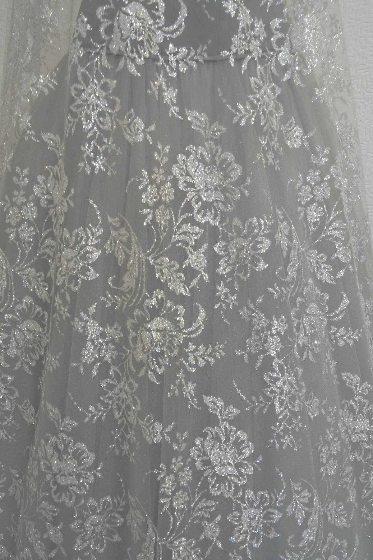 tulle glitter tulle naturale cm 130 Art 104