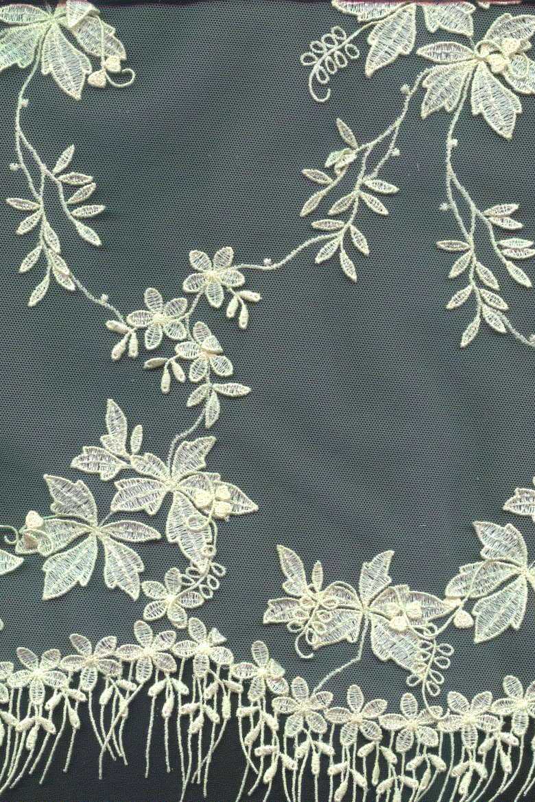 tulle ricamato burro cm 180 Art 1172LTUAV