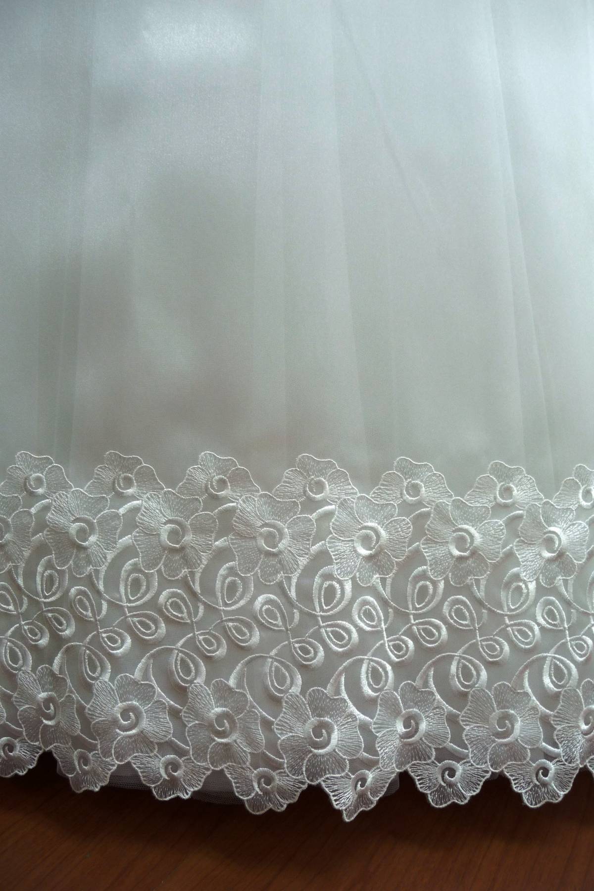 organza ricamata bianco Art 0274LO