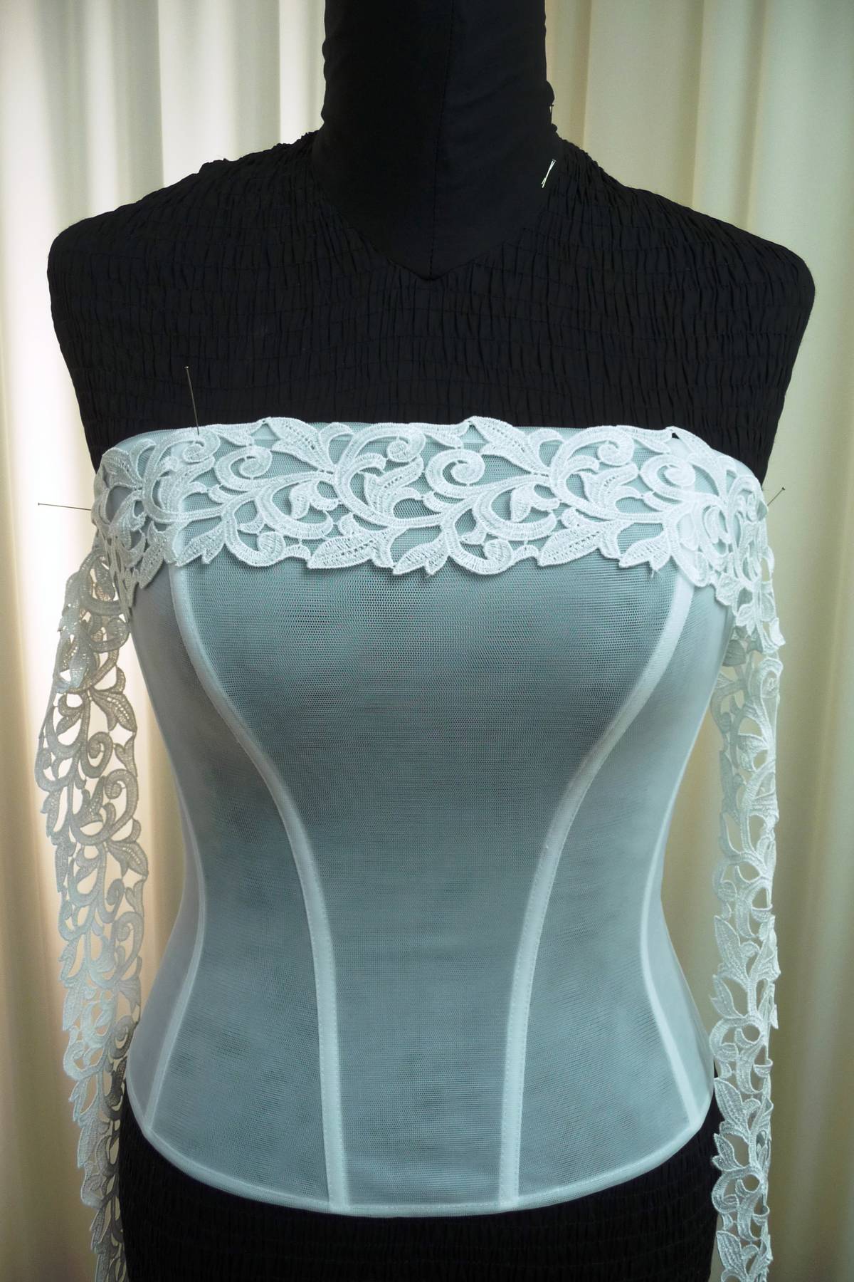 bordo pizzo macrame bianco h cm 7 Art 0548BM