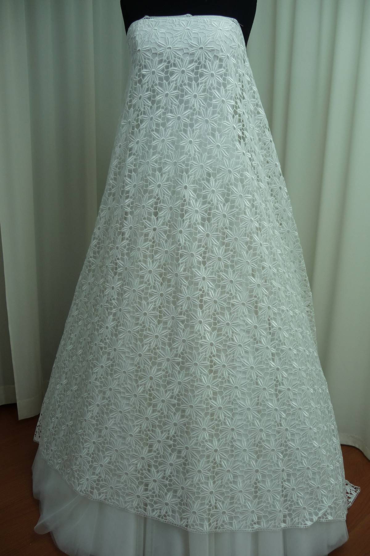 pizzo macrame bianco seta cm 135 Art 0550LM