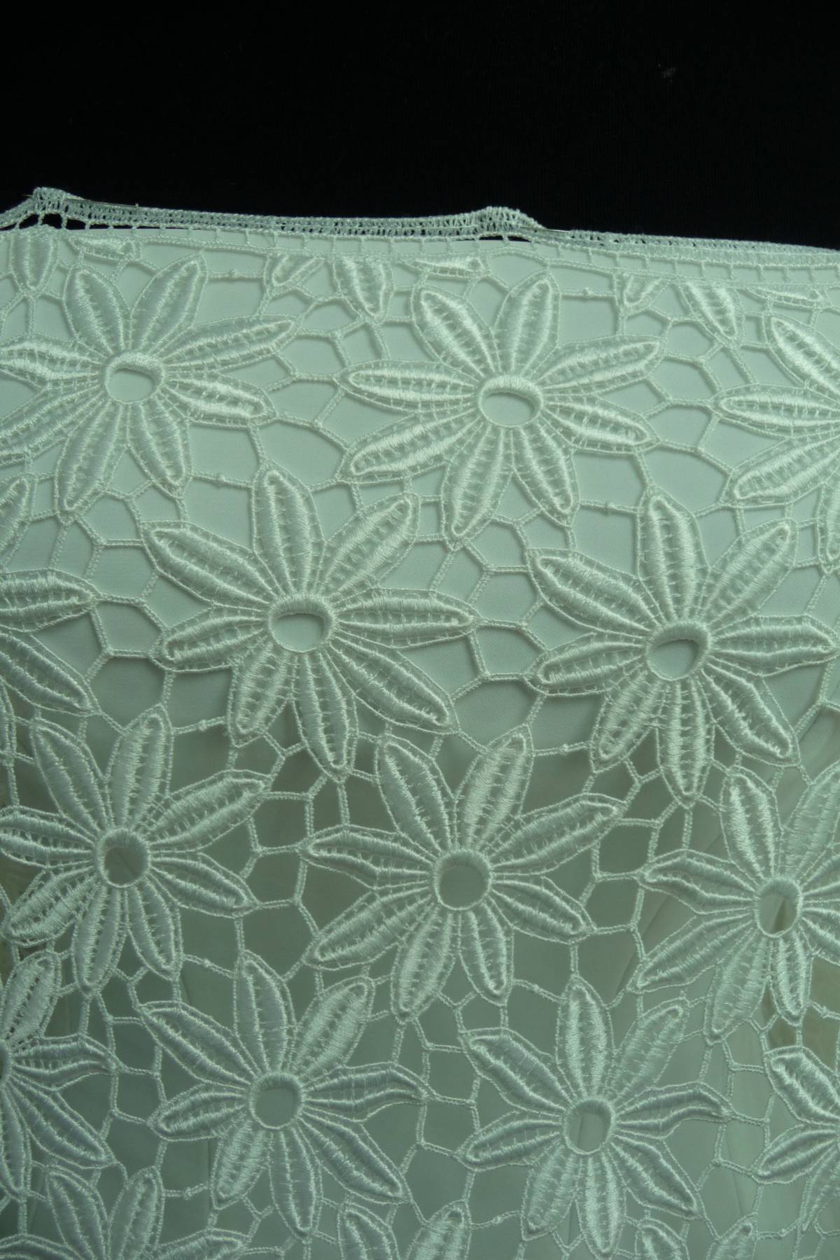 pizzo macrame bianco seta cm 135 Art 0550LM