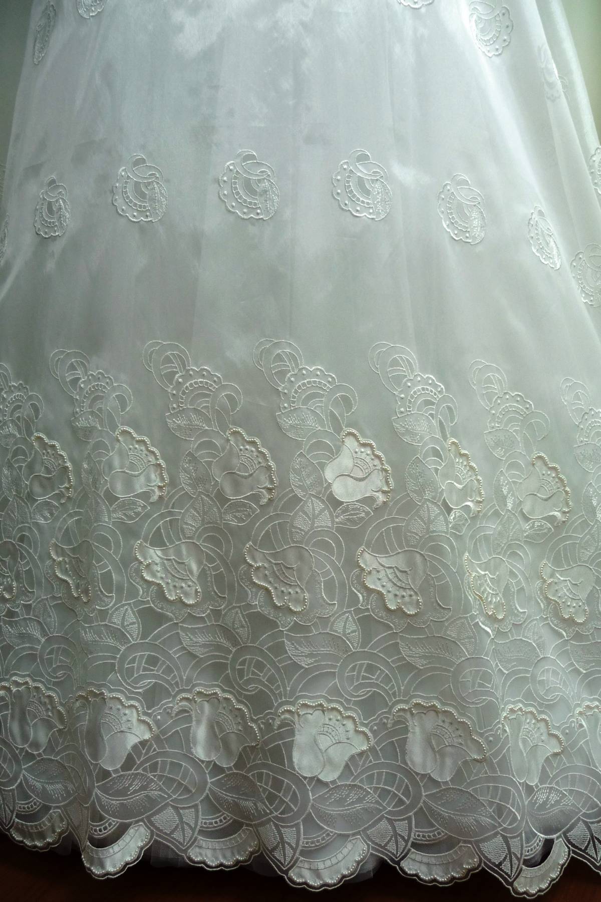 organza ricamata con strass Art 0816LOX
