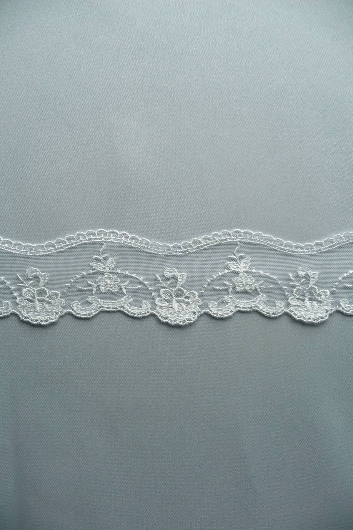 bordo tulle bianco h cm 4 5 Art 0836BTU