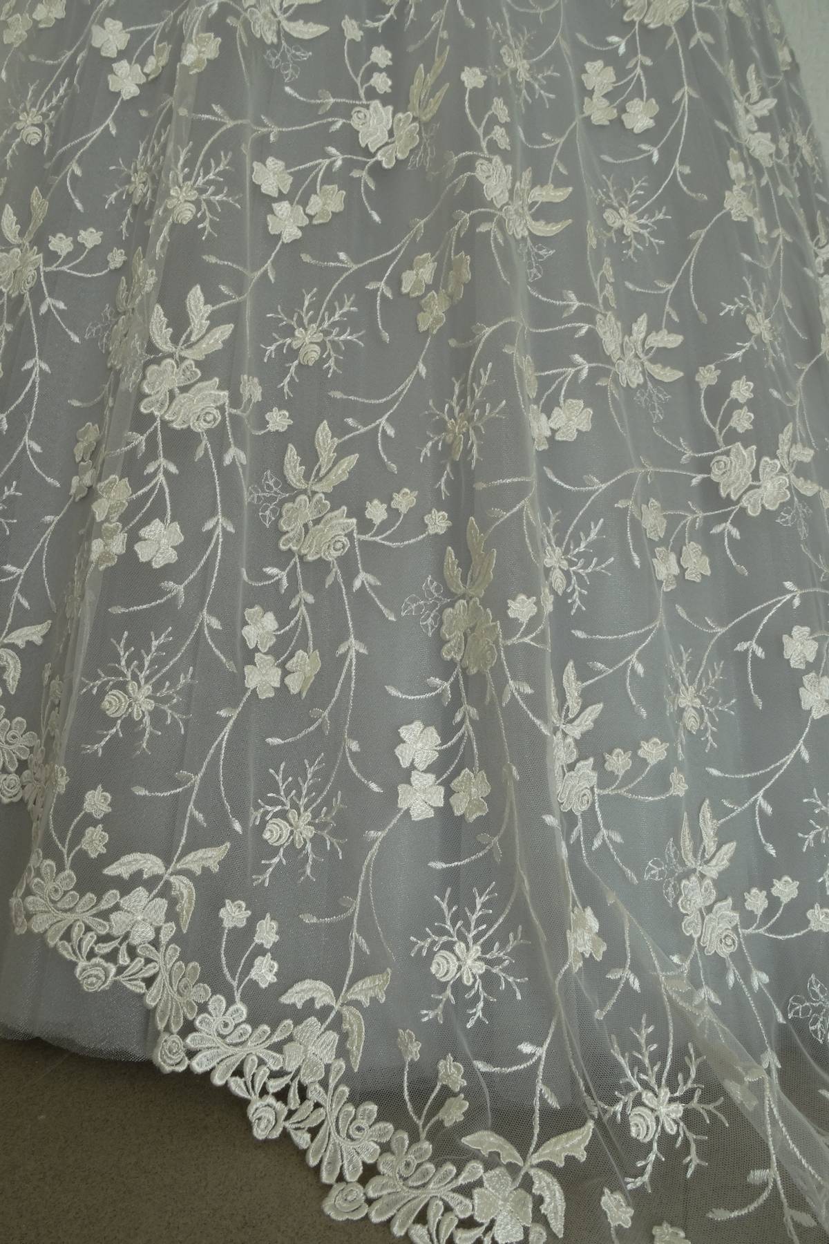 tulle macrame ricamato degrade avorio cm 170 Art 9049LTUAV